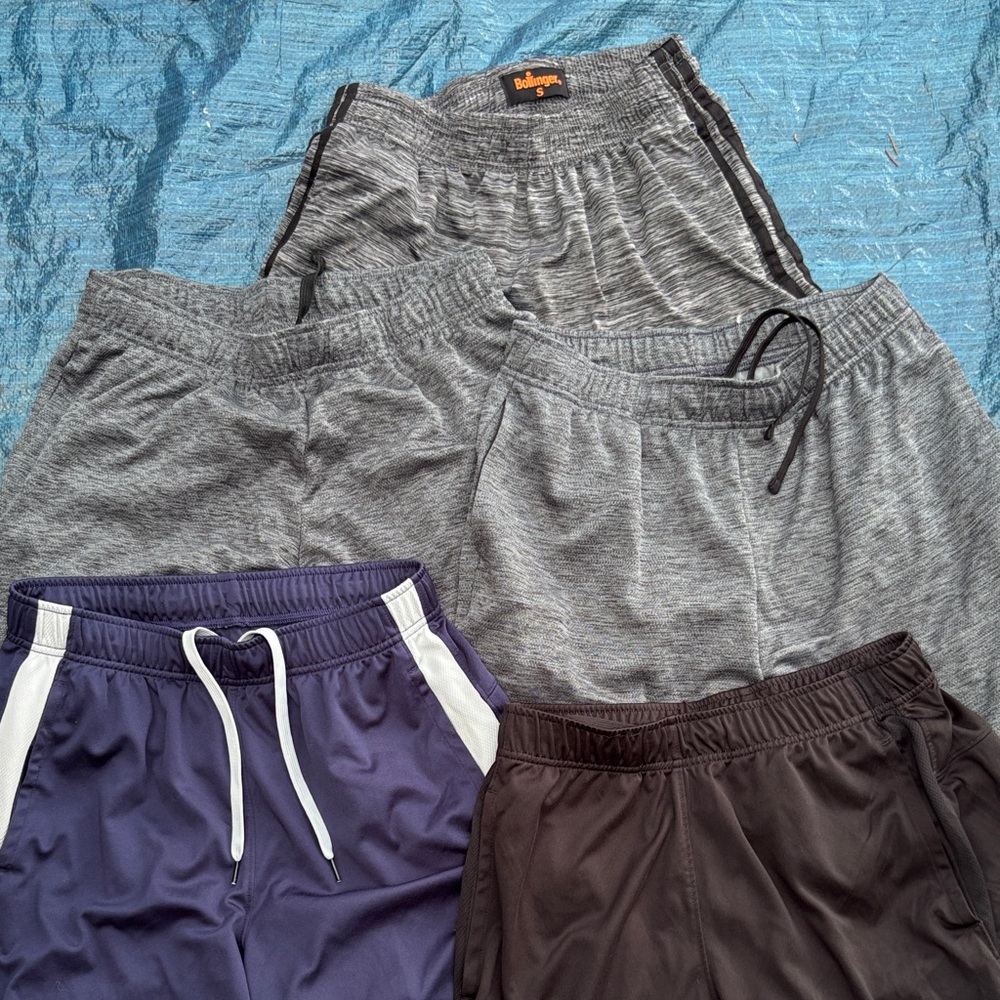 Old Navy Men's Athletic Shorts - Gray and Blue